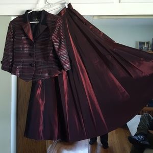Vintage formal skirt and jacket set